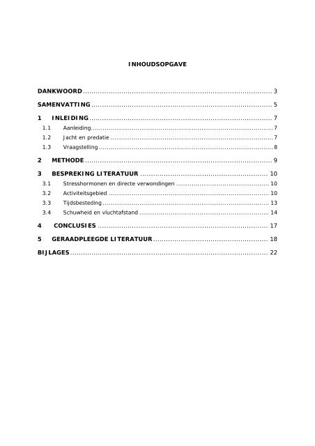 Effecten van populatiebeheer op gedrag van ree, damhert, edelhert ...