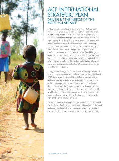 ACF International Annual Report 2009 - Action Against Hunger