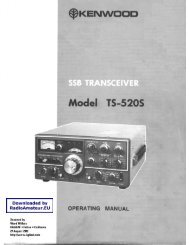 Kenwood - TS-520S User manual - RadioManual.eu