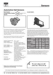 Automotive Hall Sensors (59 kb) - Willow.co.uk