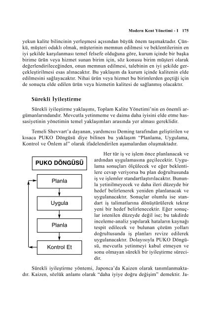 MODERN KENT YÃNETÄ°MÄ° - I - Yerel Siyaset