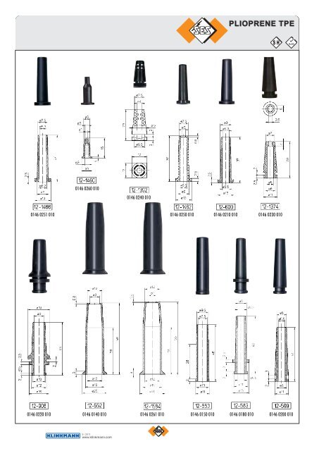 TPE thermoplastic rubber moulded grommets - Klinkmann.