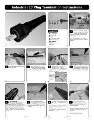 Industrial LC Plug Termination Instructions - Siemon