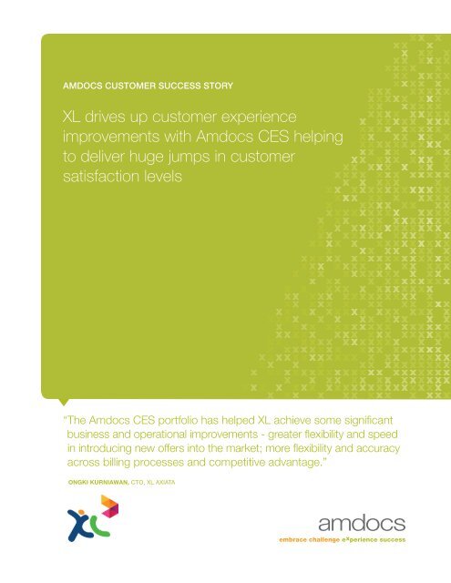 XL drives up customer experience improvements with Amdocs CES ...