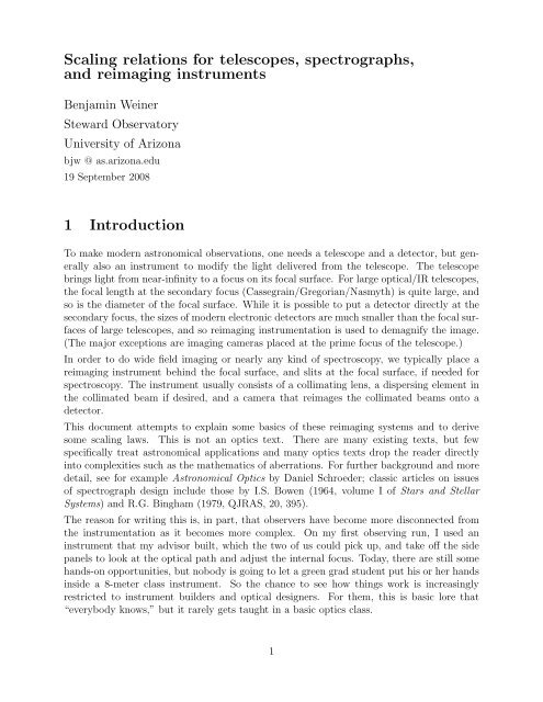 PDF version of this essay that looks nicer - University of Arizona