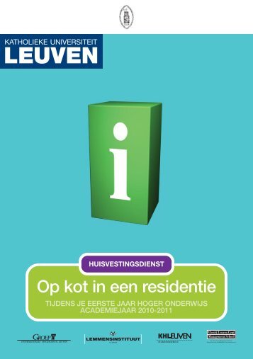 Op kot in een residentie - Katholieke Hogeschool Leuven