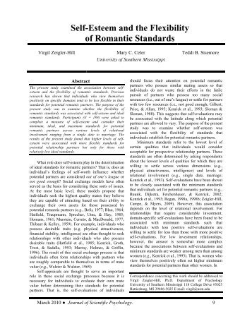 self esteem and satisfaction in romantic Start studying chapter 2 practice quiz found that us college students' most common score on a self-esteem a lifes satisfaction b clinical depression c. self esteem and satisfaction in romantic Start studying chapter 2 practice quiz found that us college students' most common score on a self-esteem a lifes satisfaction b clinical depression c.
