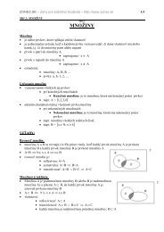 MaturitnÃ¡ tÃ©ma: MnoÅ¾iny - Zmaturuj.sk - Zones.sk