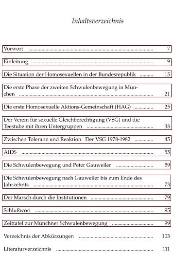 Inhaltsverzeichnis - Verlag Dr. Dieter Winkler