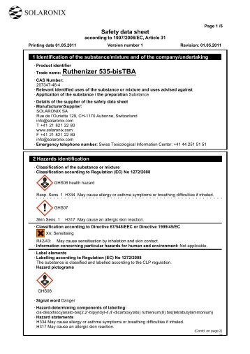 MSDS Ruthenizer 535-bisTBA.pdf - Solaronix