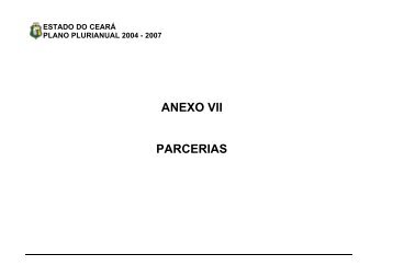 ANEXO VII PARCERIAS