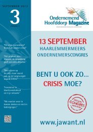 OH Magazine Q3 2012 pdf - Ondernemend Hoofddorp