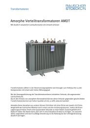 Amorphe Verteiltransformatoren AMDT - Rauscher & Stoecklin AG