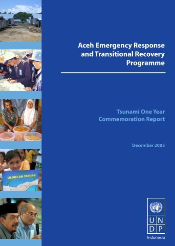 Aceh Emergency Response and Transitional Recovery ... - UNDP