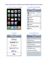 iPhone - Email Set-up - HTC