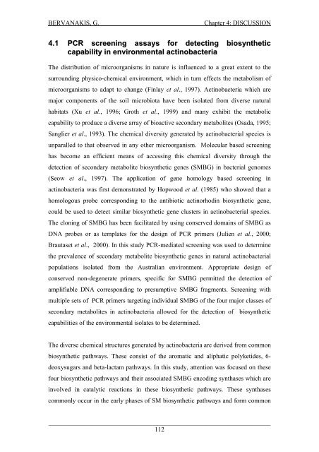 Detection and Expression of Biosynthetic Genes in Actinobacteria ...