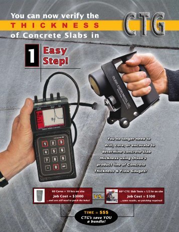 Concrete Thickness Gauges - Olson Instruments, Inc.