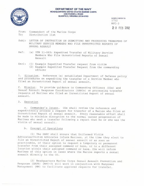 Expedited Transfer LOI pdf Marine Corps