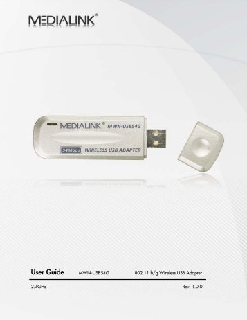 User Guide MWN-USB54G 802.11 b/g Wireless ... - wireless driver