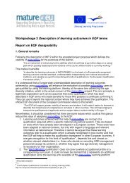 EQF Assignment Report.pdf - Mature @ EU