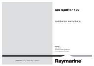 AIS100 Antenna Splitter Installation instructions 87164 ... - Raymarine