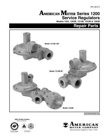 1200 Series Regulators - Elster American Meter