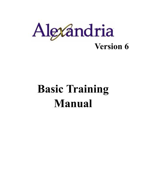 Basic Training Manual - Library Automation Software