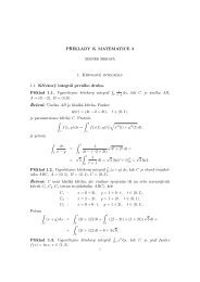 PÅÃKLADY K MATEMATICE 3 1. KÅivkovÃ© integrÃ¡ly 1.1. KÅivkovÃ½ ...