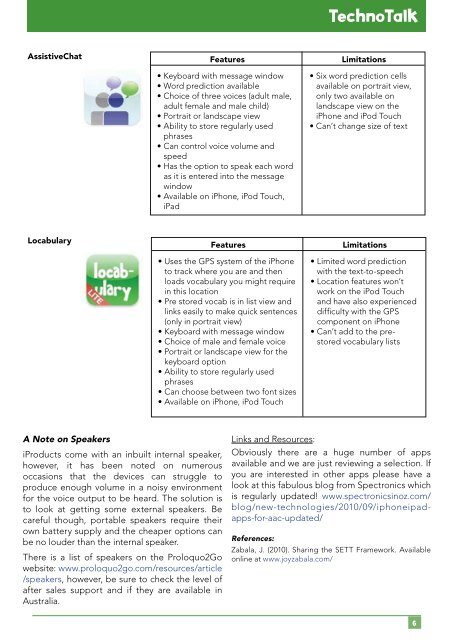 Vol 19, No 6 – Access Options for iProducts - Cerebral Palsy Alliance