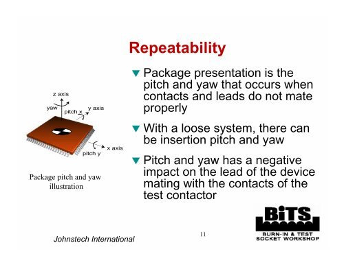 Johnstech International - BiTS Workshop