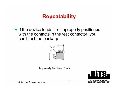 Johnstech International - BiTS Workshop