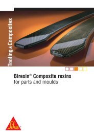 BiresinÂ® Composite resins for parts and moulds