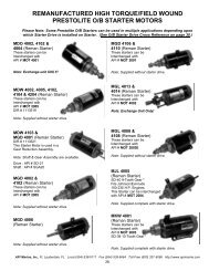 remanufactured high torque/field wound prestolite o/b ... - API Marine