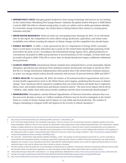 The 2011 Plan - Presidential Climate Action Project