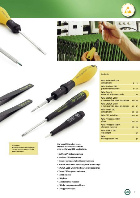 Wiha ESD tools.