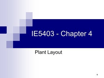 Plant layout