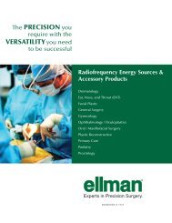 Ellman Surgitron Accessory Catalogue - Medtel