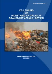 Vejledning om indretning af oplag af brandbart affald i det fri (pdf)