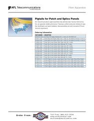 Pigtails for Patch and Splice Panels - Multicom