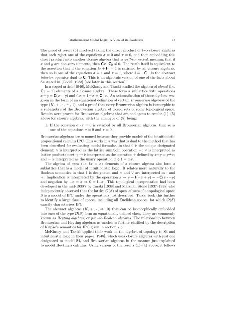 MATHEMATICAL MODAL LOGIC: A VIEW OF ITS EVOLUTION