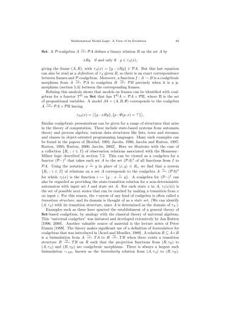 MATHEMATICAL MODAL LOGIC: A VIEW OF ITS EVOLUTION