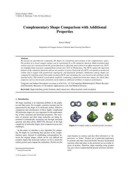 Complementary Shape Comparison with Additional Properties
