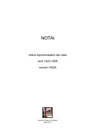 indice toponomastico dei notai anni 1422-1908 numeri 14524
