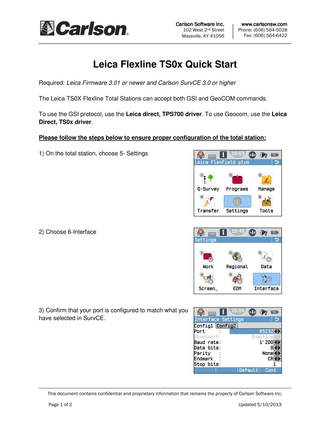 Geodimeter Software Tools 2.0 Geodimeter Software Tools 2.0