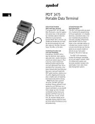 PDT 1475 Portable Data Terminal - ID Network Services