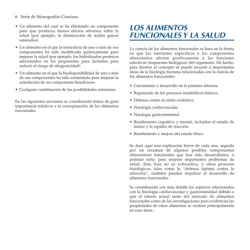 Concepto sobre los Alimentos Funcionales - ArgenBio