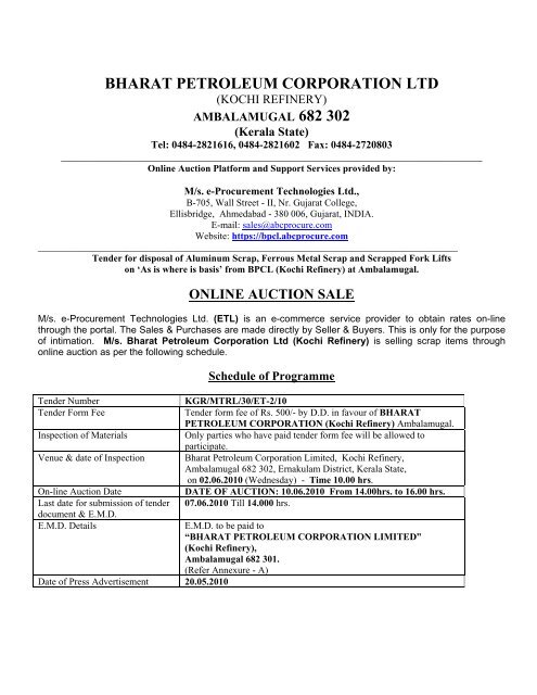 T000002446_FileName_Tender document - ET ... - Bharat Petroleum