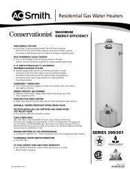 aosrg45200 - AO Smith Water Heaters