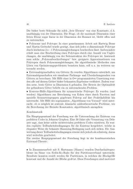 JAHRESBERICHT 2002/2003 - Fakultät für Mathematik - Otto-von ...