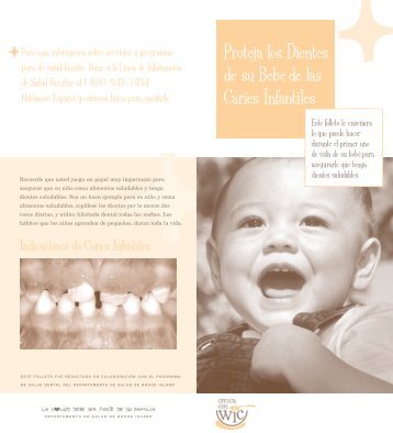 Proteja los Dientes de su BebÃ© de las Caries Infantiles - Oral Health ...